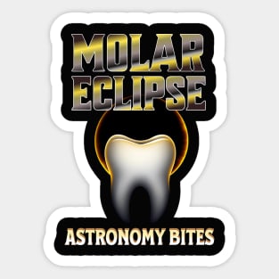 Funny Dentist Eclipse Astronomy Dental Student Design Sticker